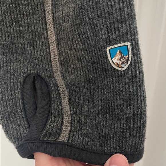 Kuhl Men's Charcoal Thor Quarter Zip Sweater size Large - Picture 4 of 5